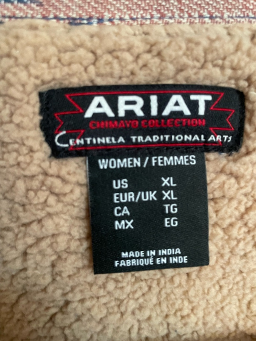 Ariat Blue Multi-Color Southwestern Sherpa-Lined Jacket - Picture 2 of 3